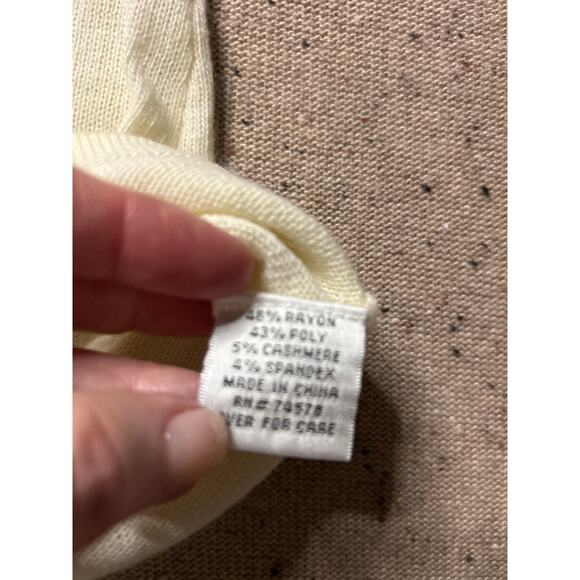 Cache Cashmere Blend Short Sleeve Sweater Dog Rhinestone Dachshund Medium - Picture 4 of 8